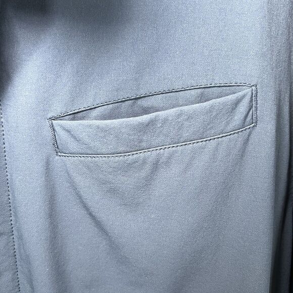 Duluth Trading Co Full Zip Nylon Jacket Mens Size Large Navy Blue Mesh Lined - Picture 4 of 14